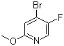 4-Bromo-5-fluoro-2-methoxypyridine molecular structure (CAS 884495-00-5)