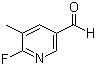 6-Fluoro-5-methyl-3-pyridinecarboxaldehyde molecular structure (CAS 884495-04-9)