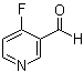 结构式 CAS# 884495-32-3, 4-氟-3-吡啶甲醛