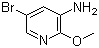 3-Amino-5-bromo-2-methoxypyridine molecular structure (CAS 884495-39-0)