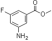 结构式 CAS# 884497-46-5, 3-氨基-5-氟苯甲酸甲酯
