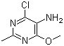 4-Chloro-6-methoxy-2-methyl-5-pyrimidinamine molecular structure (CAS 88474-31-1)