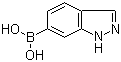 structure of CAS# 885068-10-0, 6-Indazolylboronic acid;1H-Indazole-6-boronic acid