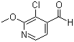 3-Chloro-2-methoxy-4-pyridinecarboxaldehyde molecular structure (CAS 885167-89-5)