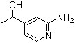 结构式 CAS# 885266-91-1, 2-氨基-4-(1'-羟基乙基)吡啶