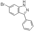 6-溴-3-苯基-1H-吲唑分子结构 (CAS 885271-16-9)