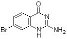 结构式 CAS# 885277-56-5, 2-氨基-7-溴-4(1H)-喹唑啉酮