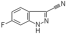 结构式 CAS# 885278-33-1, 6-氟-1H-吲唑-3-甲腈