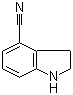 structure of CAS# 885278-80-8, 2,3-Dihydro-1H-indole-4-carbonitrile