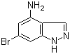 4-Amino-6-bromo-1H-indazole molecular structure (CAS 885518-50-3)