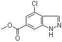 4-Chloro-1H-indazole-6-carboxylic acid methyl ester molecular structure (CAS 885519-19-7)