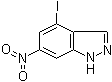4-Iodo-6-nitro-1H-indazole molecular structure (CAS 885519-85-7)