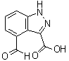 4-Formyl-1H-indazole-3-carboxylic acid molecular structure (CAS 885519-90-4)