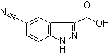 5-Cyano-1H-indazole-3-carboxylic acid molecular structure (CAS 885520-03-6)