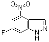 structure of CAS# 885520-14-9, 6-Fluoro-4-nitro-1H-indazole