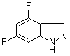 4,6-Difluoro-1H-indazole molecular structure (CAS 885520-26-3)