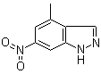 4-Methyl-6-nitro-1H-indazole molecular structure (CAS 885520-77-4)