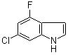 6-Chloro-4-fluoro-1H-indole molecular structure (CAS 885520-88-7)