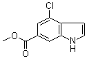 4-Chloro-1H-indole-6-carboxylic acid methyl ester molecular structure (CAS 885522-78-1)