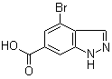 4-Bromo-1H-indazole-6-carboxylic acid molecular structure (CAS 885523-43-3)