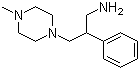 结构式 CAS# 885950-68-5, 2-(4-甲基哌嗪基)-1-苯基乙基甲胺