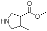 结构式 CAS# 885952-88-5, 4-甲基吡咯烷-3-羧酸甲酯