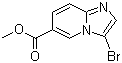 结构式 CAS# 886361-98-4, 3-溴咪唑并[1,2-a]吡啶-6-甲酸甲酯