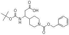 beta-[[(tert-Butoxyl)carbonyl]amino]-1-[(phenylmethoxy)carbonyl]-4-piperidinepropanoic acid molecular structure (CAS 886362-33-0)