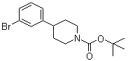 4-(3-Bromophenyl)-1-piperidinecarboxylic acid tert-butyl ester molecular structure (CAS 886362-62-5)