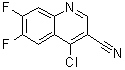 4-Chloro-6,7-difluoro-3-quinolinecarbonitrile molecular structure (CAS 886362-75-0)