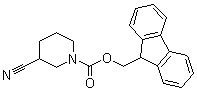 3-Cyano-1-piperidinecarboxylic acid 9H-fluoren-9-ylmethyl ester molecular structure (CAS 886362-86-3)