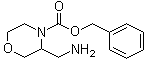 3-(Aminomethyl)-4-morpholinecarboxylic acid phenylmethyl ester molecular structure (CAS 886363-09-3)