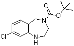 4-叔丁氧羰基-8-氯-2,3,4,5-四氢-1H-苯并[e][1,4]二氮杂卓分子结构 (CAS 886364-27-8)