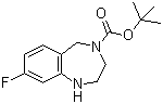 4-Boc-8-Fluoro-2,3,4,5-tetrahydro-1H-benzo[e][1,4]diazepine molecular structure (CAS 886364-28-9)
