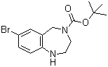 4-Boc-7-bromo-2,3,4,5-tetrahydro-1H-benzo[e][1,4]diazepine molecular structure (CAS 886364-30-3)