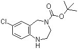 structure of CAS# 886364-33-6, 4-Boc-7-chloro-2,3,4,5-tetrahydro-1H-benzo[e][1,4]diazepine