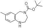 4-Boc-7-Methyl-2,3,4,5-tetrahydro-1H-benzo[e][1,4]diazepine molecular structure (CAS 886364-42-7)