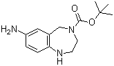 4-Boc-7-amino-2,3,4,5-tetrahydro-1H-benzo[e][1,4]diazepine molecular structure (CAS 886364-45-0)