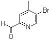 结构式 CAS# 886364-94-9, 5-溴-4-甲基吡啶-2-甲醛