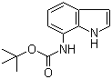 structure of CAS# 886365-44-2, 7-N-Boc-Amino-indole;(1H-Indol-7-yl)carbamic acid tert-butyl ester