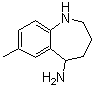 2,3,4,5-四氢-7-甲基-1H-1-苯并氮杂卓-5-胺分子结构 (CAS 886367-51-7)