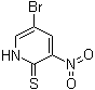 结构式 CAS# 886372-86-7, 5-溴-3-硝基-2(1H)-吡啶硫酮