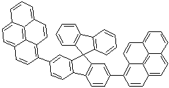 2,7-Di-1-pyrenyl-9,9'-spirobi[9H-fluorene] molecular structure (CAS 886456-80-0)
