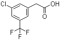 结构式 CAS# 886496-99-7, 3-氯-5-(三氟甲基)苯乙酸