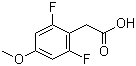 2,6-Difluoro-4-methoxyphenylacetic acid molecular structure (CAS 886498-98-2)