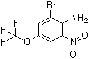结构式 CAS# 886499-21-4, 2-溴-6-硝基-4-三氟甲氧基苯胺