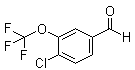 结构式 CAS# 886499-59-8, 4-氯-3-(三氟甲氧基)苯甲醛
