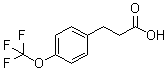 4-(Trifluoromethoxy)benzenepropanoic acid molecular structure (CAS 886499-74-7)