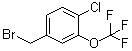 structure of CAS# 886500-93-2, 4-(Bromomethyl)-1-chloro-2-(trifluoromethoxy)benzene;2-Chloro-5-(bromomethyl)-1-(trifluoromethoxy)benzene; 4-Chloro-3-trifluoromethoxybenzyl bromide