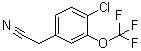4-Chloro-3-(trifluoromethoxy)benzeneacetonitrile molecular structure (CAS 886500-97-6)